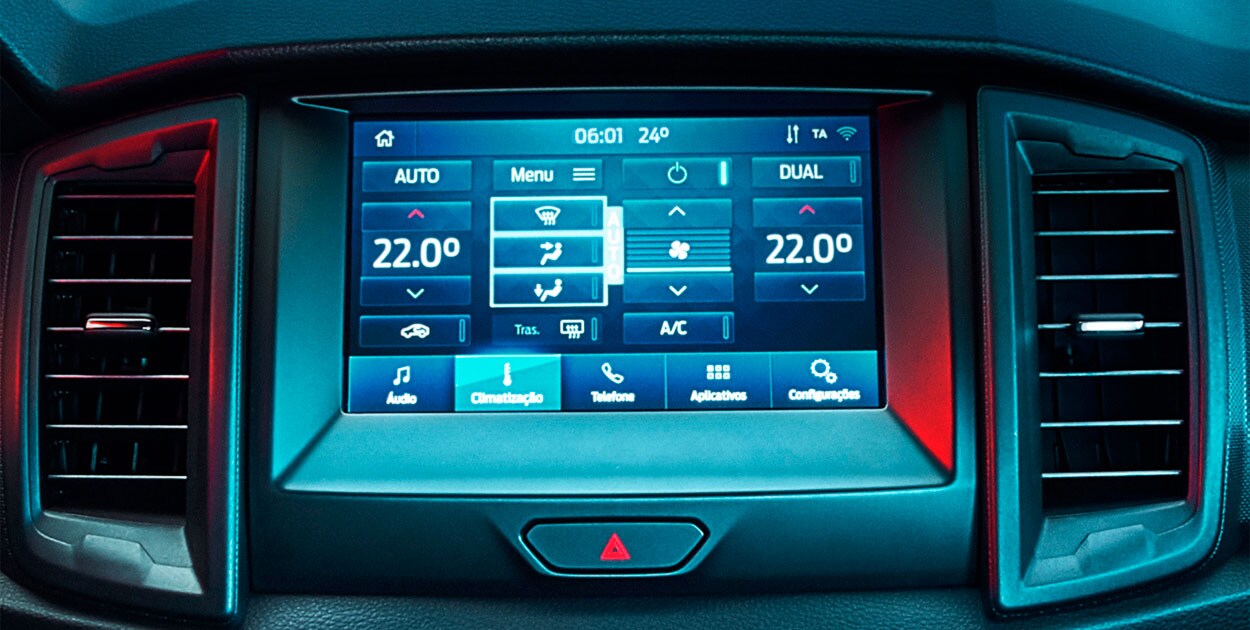 Ford Ranger - Ar-Condicionado Automático e Digital Dual Zone