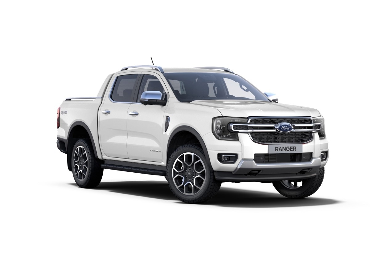 Nova Geração Ford Ranger Limited + Kit Opcional na cor Branco Artico