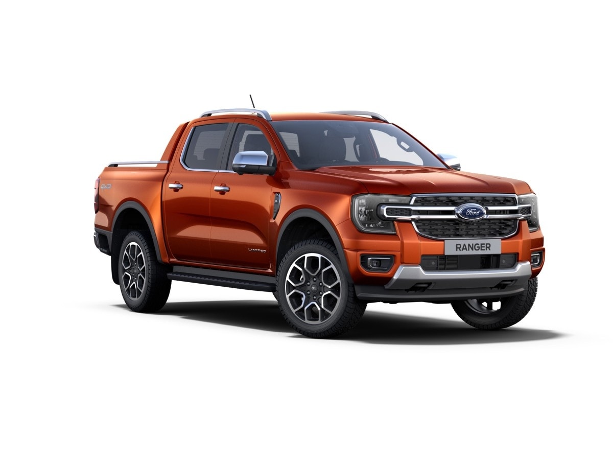 Nova Geração Ford Ranger Limited + Kit Opcional na cor Laranja Jalapão