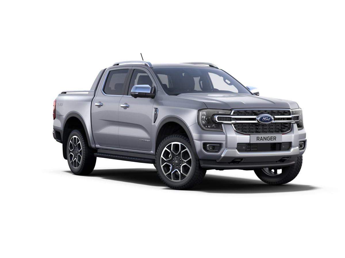 Nova Geração Ford Ranger Limited + Kit Opcional na cor Prata Geada