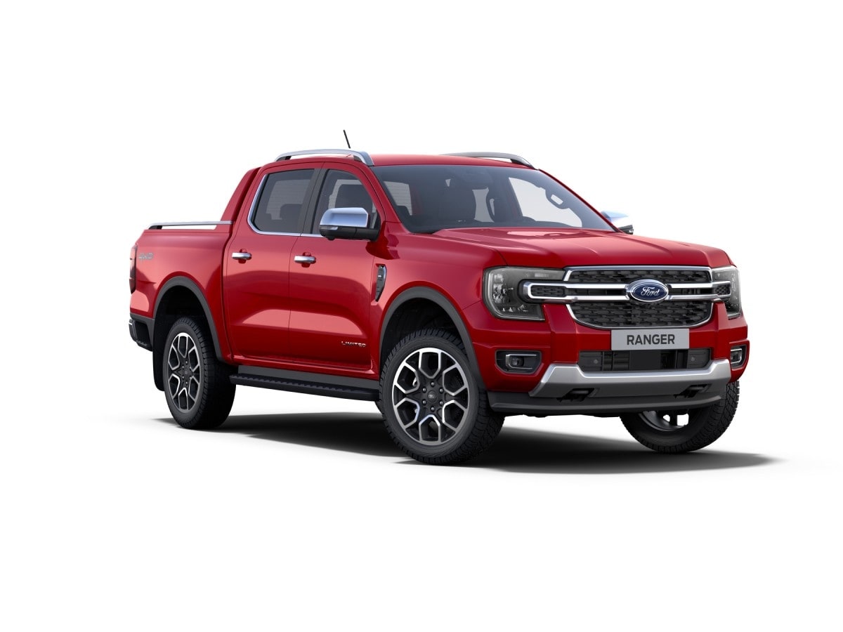 Nova Geração Ford Ranger Limited + Kit Opcional na cor Vermelho Bari