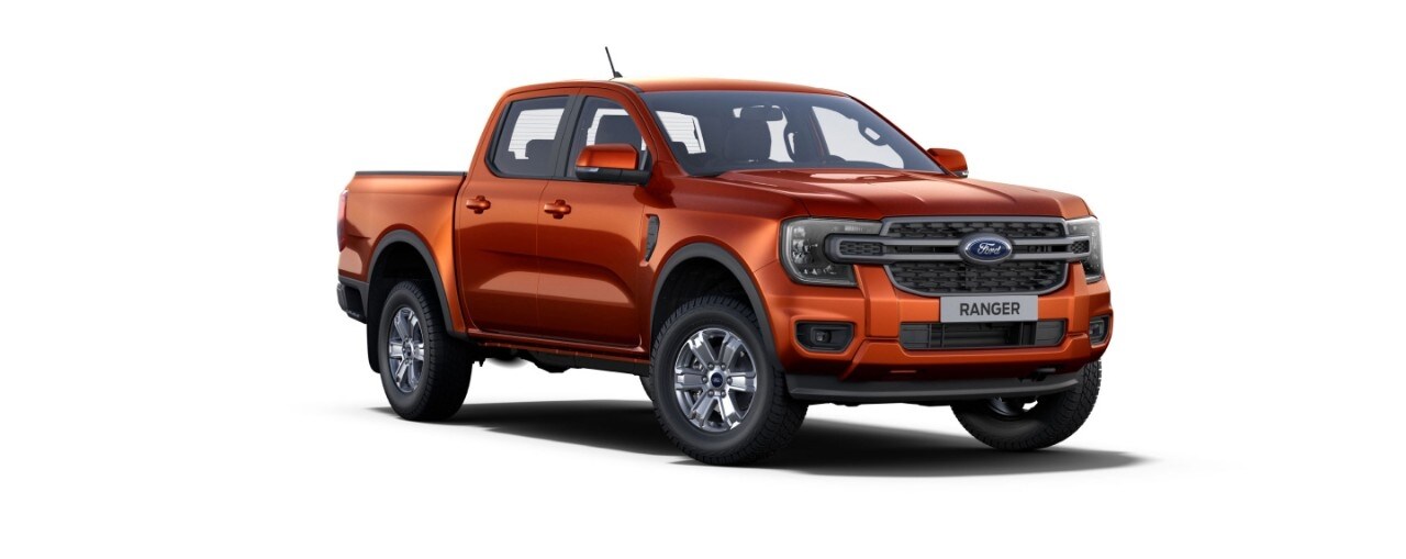 Nova Geração Ford Ranger Limited na cor Laranja Jalapão