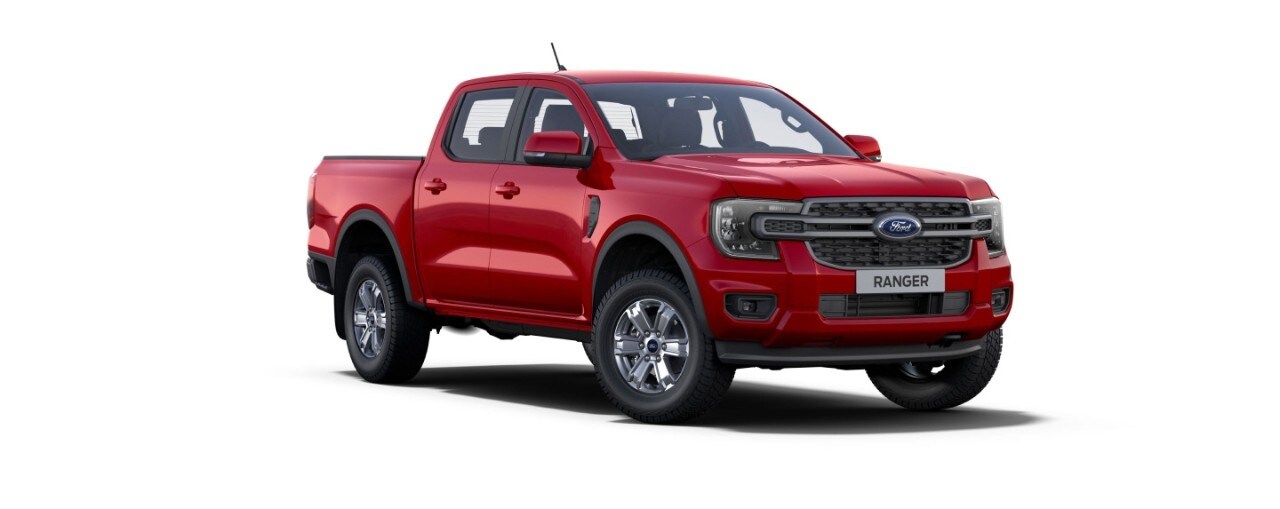 Nova Geração Ford Ranger Limited na cor Vermelho Bari