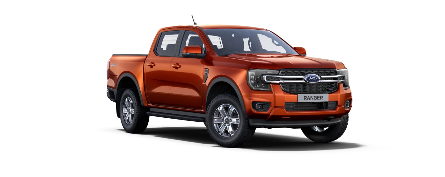 Nova Geração Ford Ranger XLT na cor Laranja Jalapão