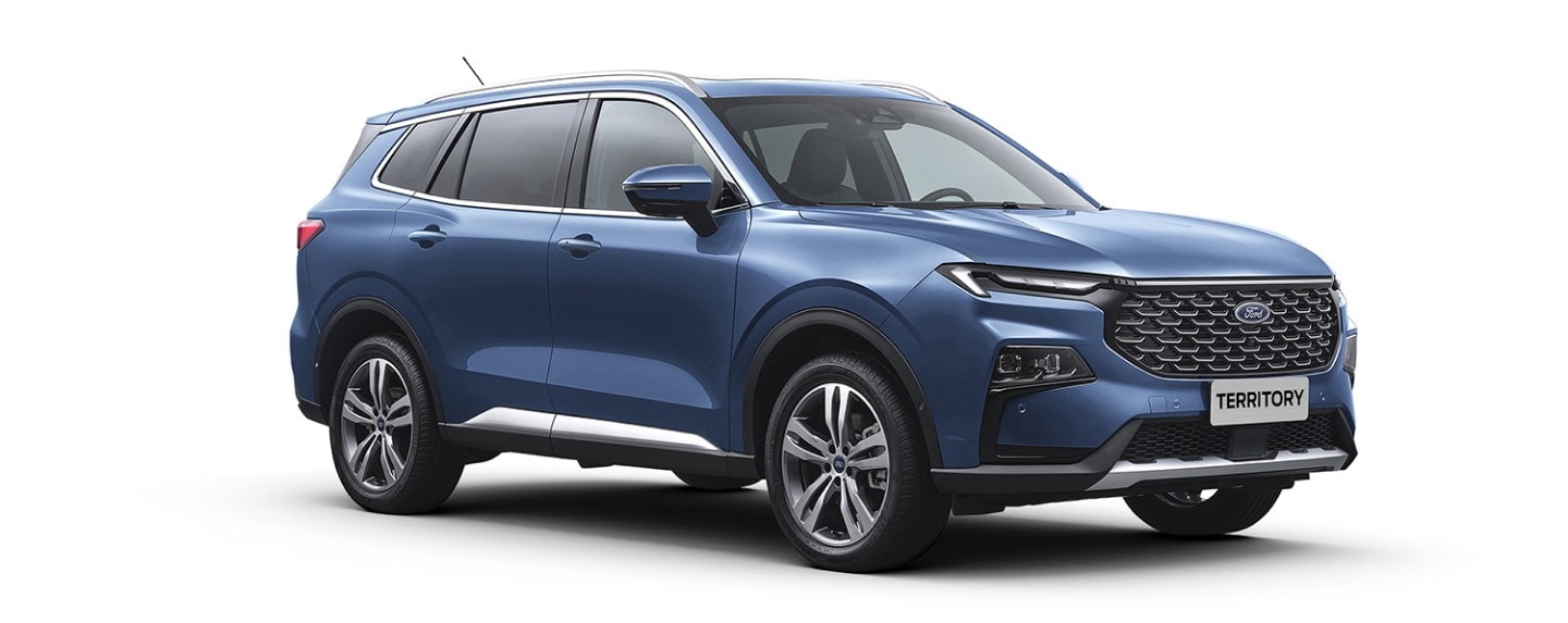 Ford Territory 2024 na cor Azul Metálico