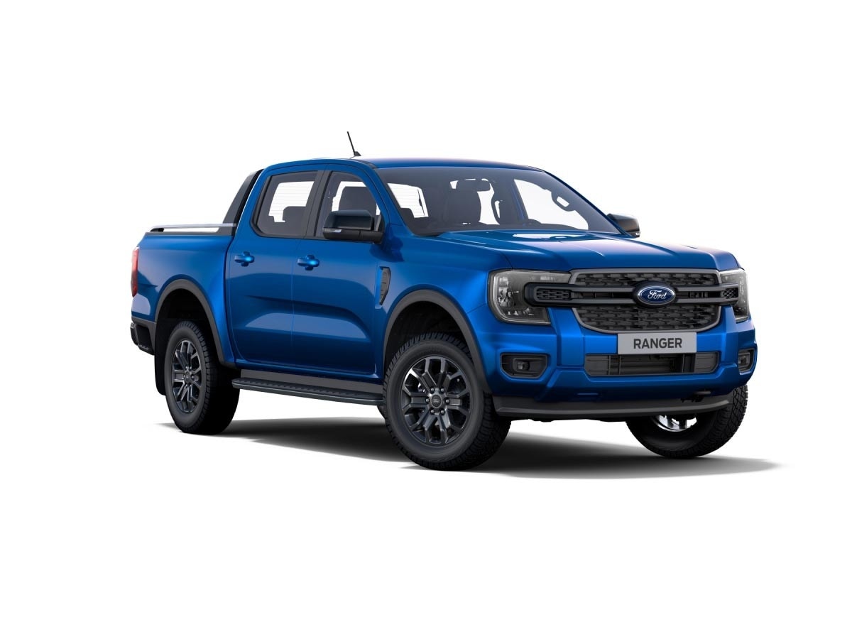 Nova Geração Ford Ranger Black na cor Azul Belize