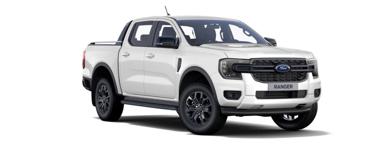 Nova Geração Ford Ranger XLT na cor Branco Artico