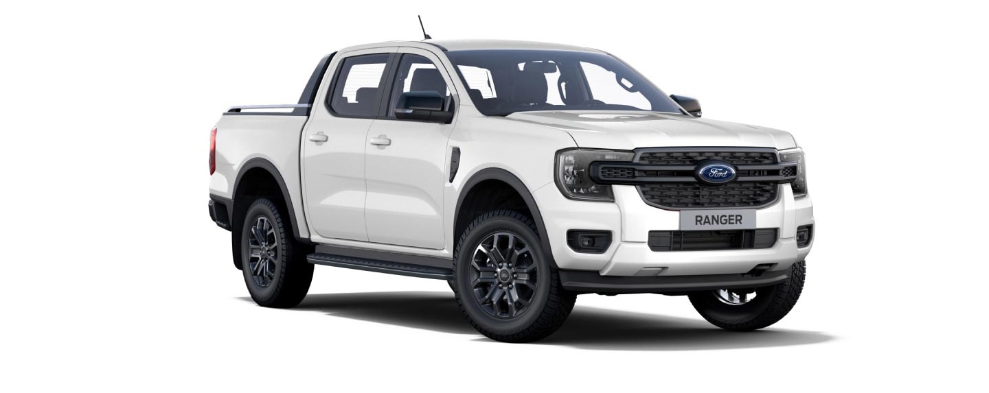Nova Geração Ford Ranger Black na cor Branco Artico