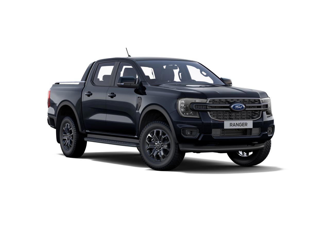 Nova Geração Ford Ranger Black na cor Preto Gales