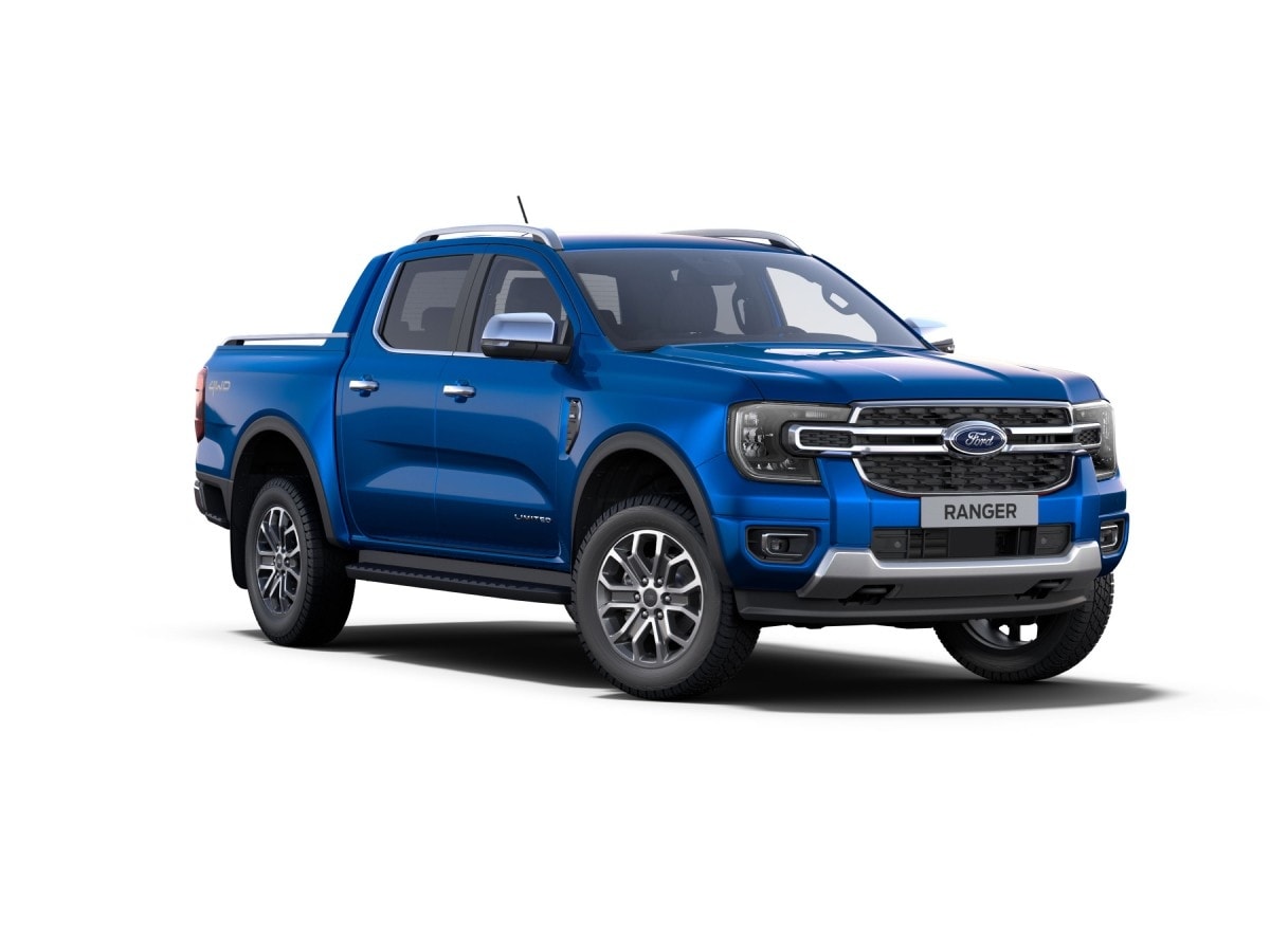 Nova Geração Ford Ranger Limited na cor Azul Belize