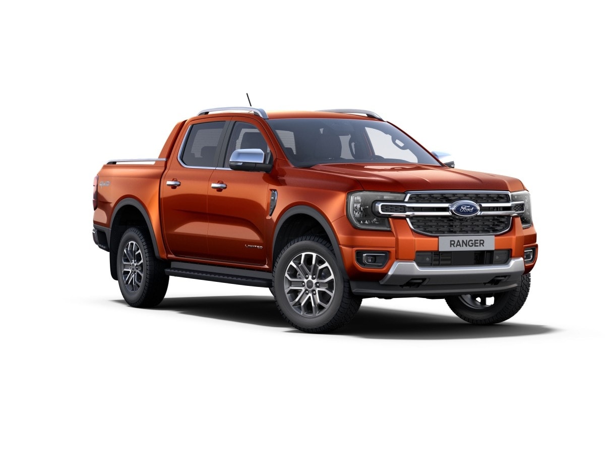 Nova Geração Ford Ranger Limited na cor Laranja Jalapão