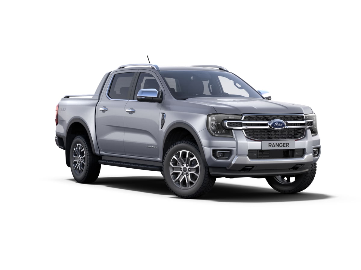 Nova Geração Ford Ranger Limited na cor Prata Geada