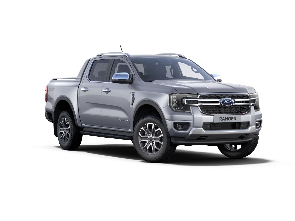 Nova Geração Ford Ranger Limited na cor Prata Geada