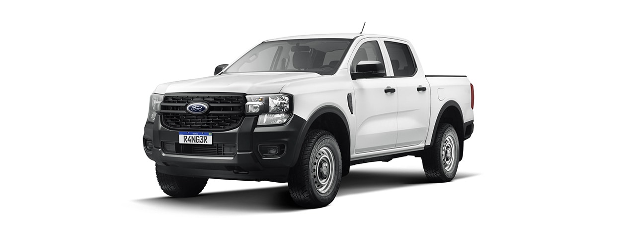 Nova Geração Ford Ranger XL Cabine Dupla MT na cor Branco Artico