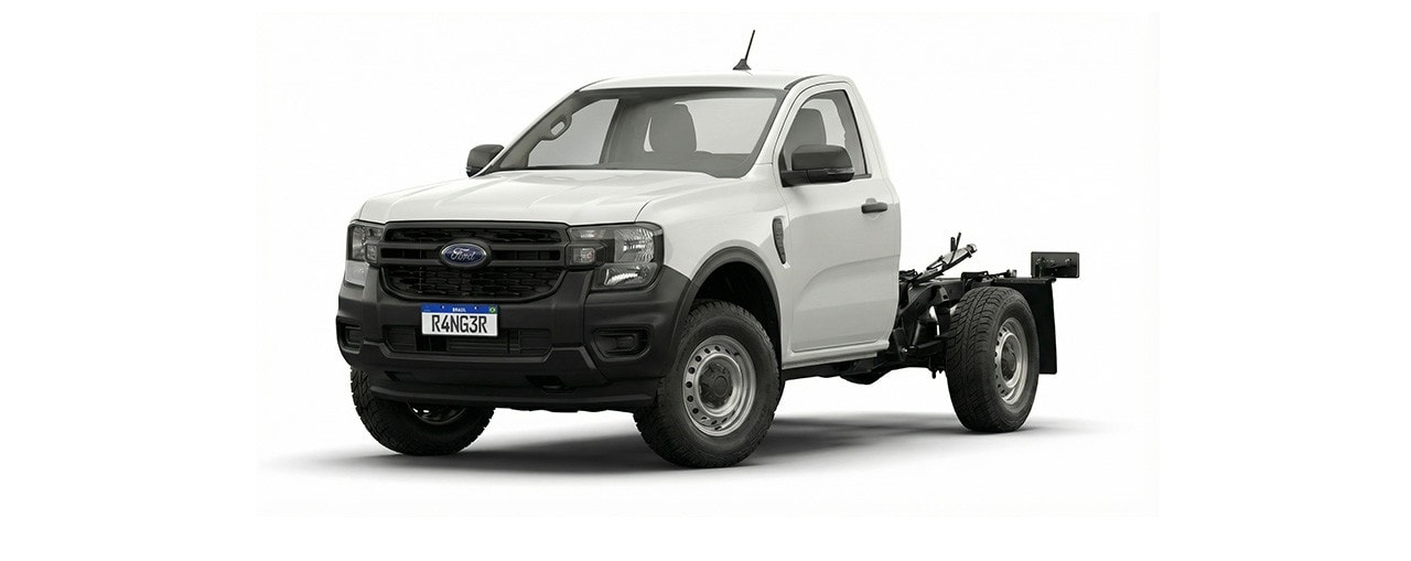 Nova Geração Ford Ranger XLT na cor Branco Artico