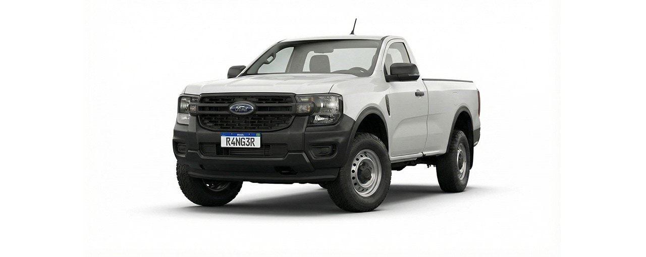 Nova Geração Ford Ranger XLT na cor Branco Artico