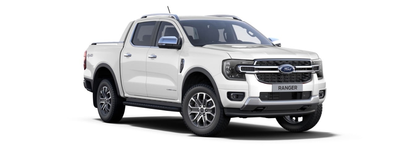 Nova Geração Ford Ranger Limited na cor Branco Artico