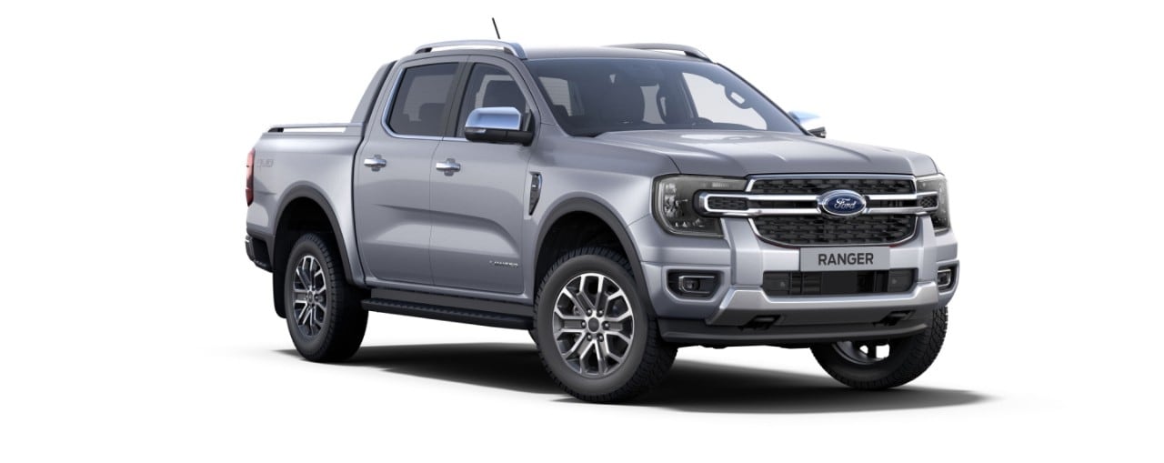 Nova Geração Ford Ranger Limited na cor Prata Geada