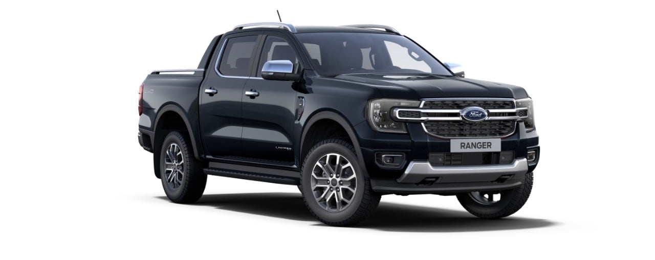Nova Geração Ford Ranger Limited na cor Preto Gales