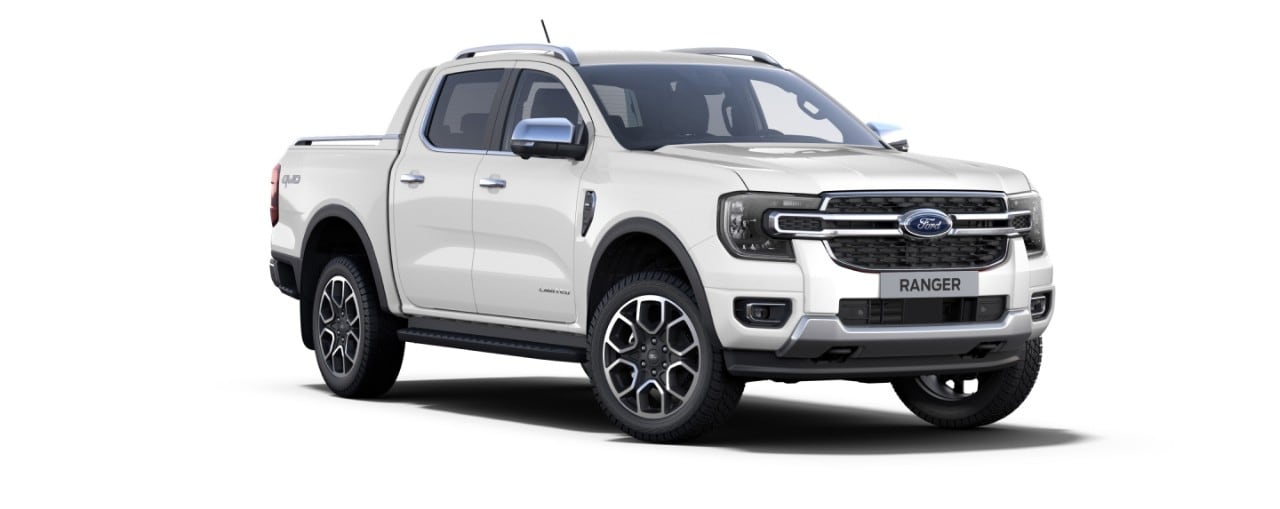 Nova Geração Ford Ranger Limited + Kit Opcional na cor Branco Artico