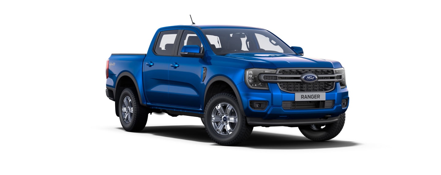 Nova Geração Ford Ranger XLT na cor Azul Belize