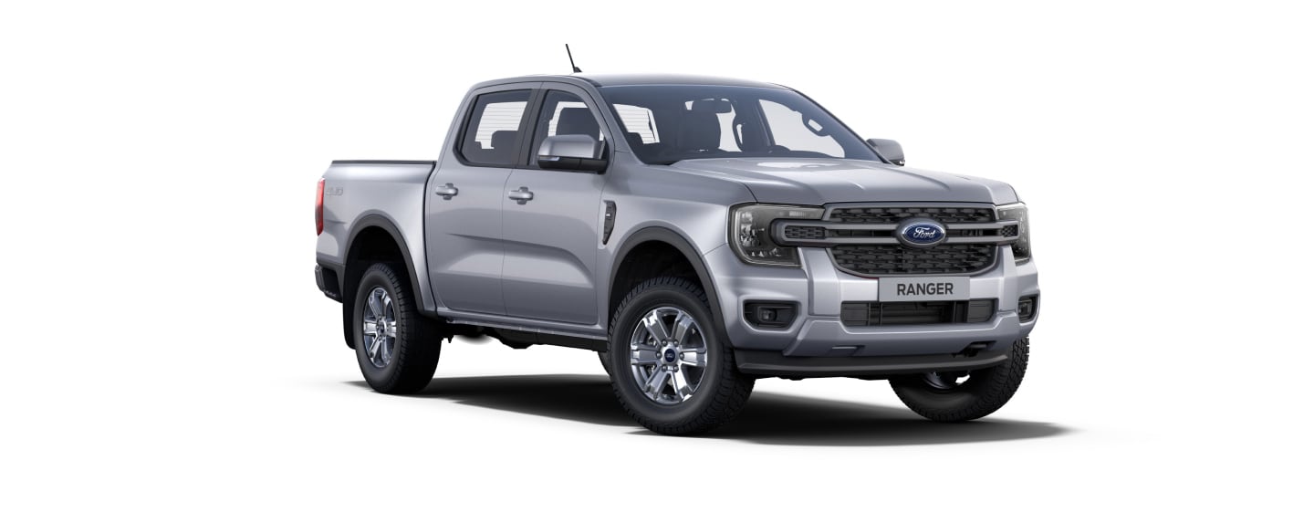 Nova Geração Ford Ranger XLT na cor Prata Geada