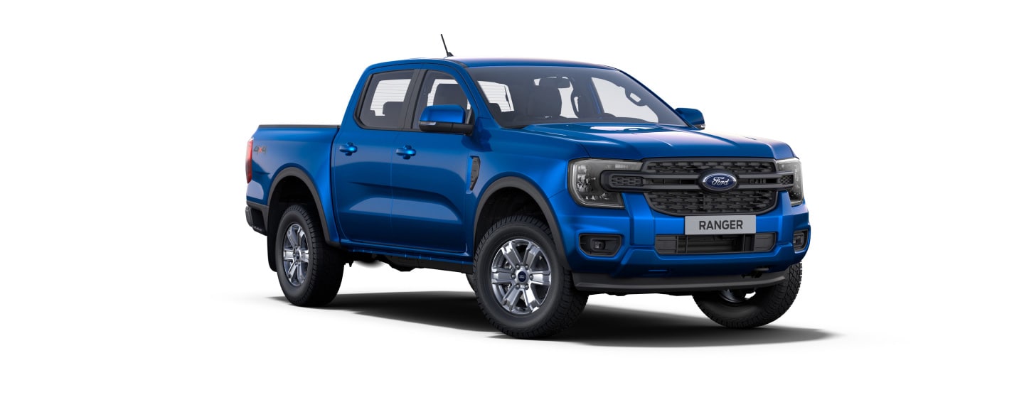 Nova Geração Ford Ranger XLT na cor Azul Belize