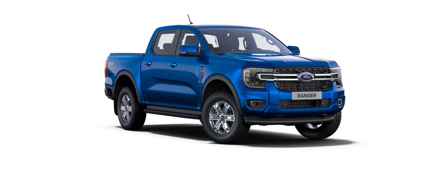 Nova Geração Ford Ranger XLT na cor Azul Belize