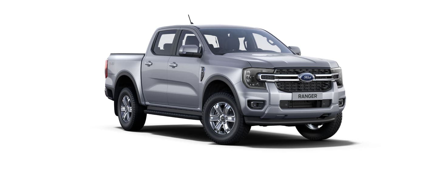 Nova Geração Ford Ranger XLT na cor Prata Geada