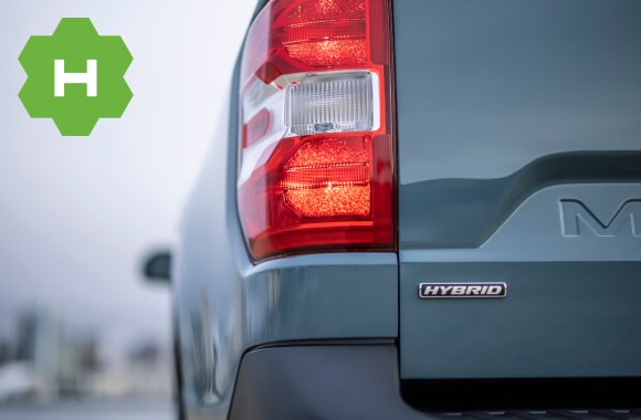 Emblema traseiro Hybrid da Ford Maverick Hybrid