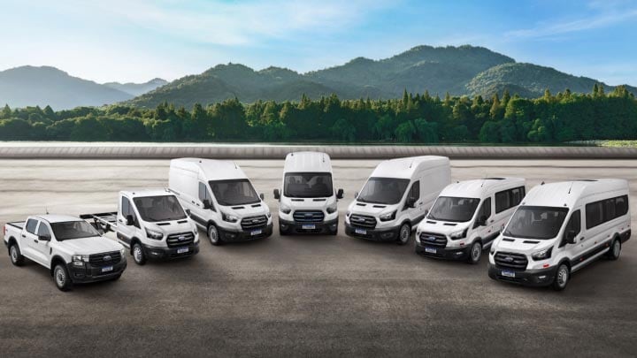 frota de veículos comerciais ford