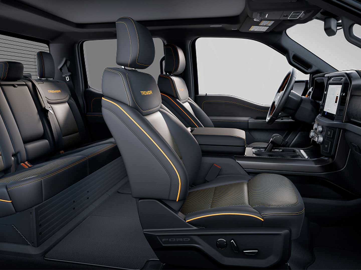 Interior espaçoso, versátil e com design exclusivo Tremor