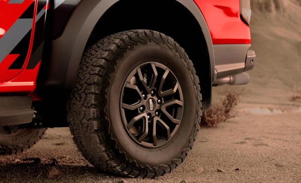 Rodas de Liga Leve aro 17" da nova Ford Ranger Rapto