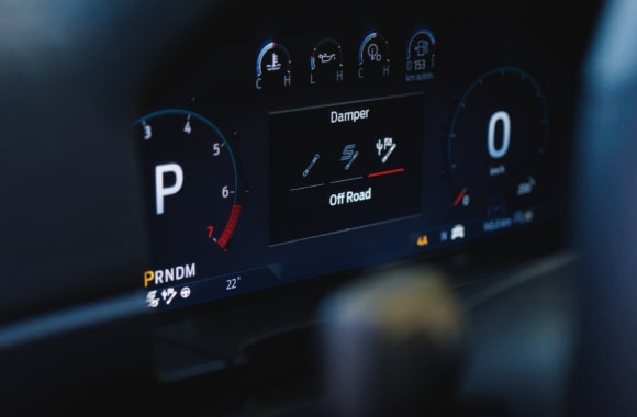 O nova Ranger Raptor conta com 3 modos de ajustes de amortecedores