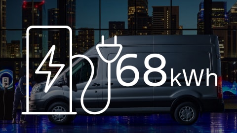 Bateria de litío do novo de 68kWh E-Transit